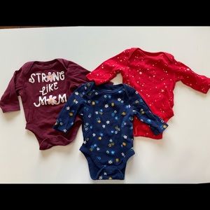 Set of 3 Old Navy Long Sleeve Onesies